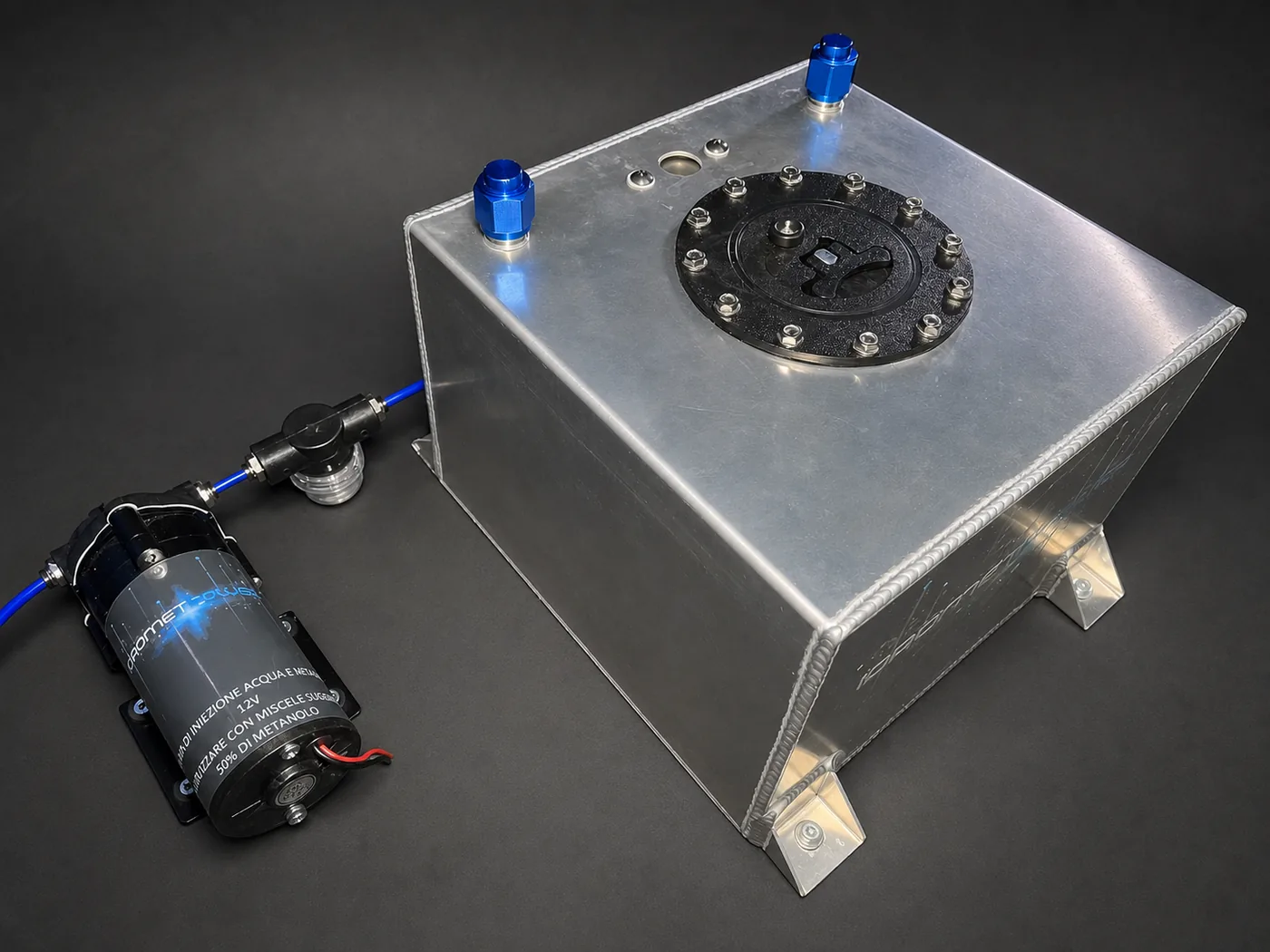 Kit Idrometpower con pompa 12V e serbatoio in alluminio